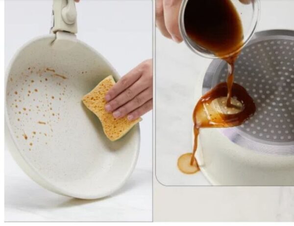 12 Pcs Pots and Pans Set Nonstick - Kitchen Cookware Set with Detachable Handle - Image 2