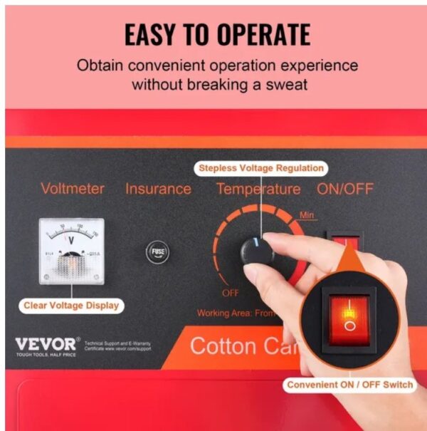 VEVOR Electric Cotton Candy Machine - Image 4
