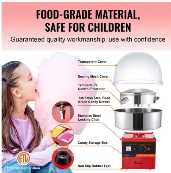 VEVOR Electric Cotton Candy Machine - Image 3
