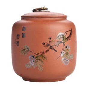 Ceramic Tea Canister Coffee Tins Spice Jar Exquisite Tea Caddy,Y2