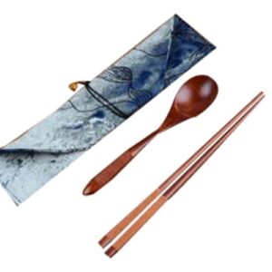 Convenient and Practical Wooden Tableware Outdoor Travel Cutlery Set #02