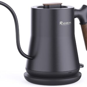 Gooseneck Electric Kettle, Pour Over Coffee Kettle & Tea Kettle, 100% Stainless Steel Inner With Leak Proof Design, 1000w Rapid Heating