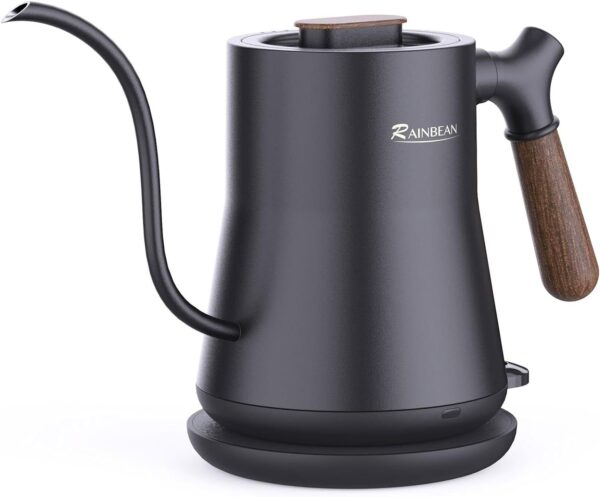 Gooseneck Electric Kettle, Pour Over Coffee Kettle & Tea Kettle, 100% Stainless Steel Inner With Leak Proof Design, 1000w Rapid Heating
