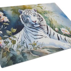 NEW White Tiger Glass Cutting Board Decorative Tempered Glass Kitchen Cutting and Serving Board Large Size Chopping Board
