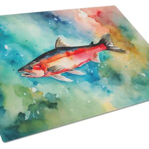 NEW Salmon Glass Cutting Board Decorative Tempered Glass Kitchen Cutting and Serving Board Large Size Chopping Board