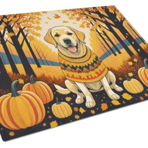NEW Yellow Labrador Retriever Fall Glass Cutting Board Decorative Tempered Glass Kitchen Cutting and Serving Board Large Size Chopping Board