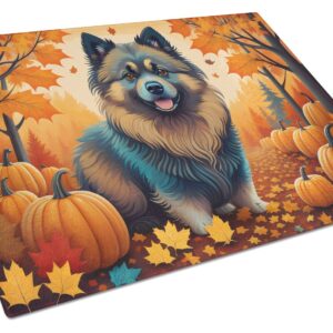 NEW Keeshond Fall Glass Cutting Board Decorative Tempered Glass Kitchen Cutting and Serving Board Large Size Chopping Board