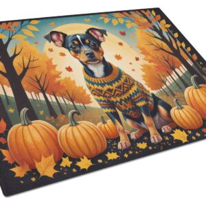 NEW Miniature Pinscher Fall Glass Cutting Board Decorative Tempered Glass Kitchen Cutting and Serving Board Large Size Chopping Board