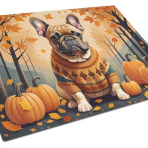 NEW Fawn French Bulldog Fall Glass Cutting Board Decorative Tempered Glass Kitchen Cutting and Serving Board Large Size Chopping Board