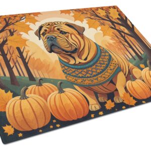 NEW Shar Pei Fall Glass Cutting Board Decorative Tempered Glass Kitchen Cutting and Serving Board Large Size Chopping Board