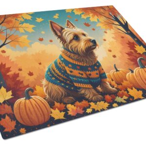 NEW Australian Terrier Terrier Fall Glass Cutting Board Decorative Tempered Glass Kitchen Cutting and Serving Board Large Size Chopping Board