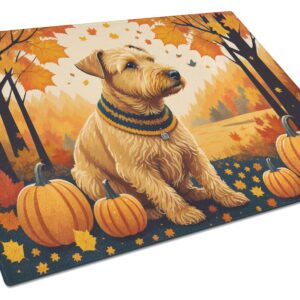NEW Lakeland Terrier Fall Glass Cutting Board Decorative Tempered Glass Kitchen Cutting and Serving Board Large Size Chopping Board
