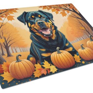 NEW Rottweiler Fall Glass Cutting Board Decorative Tempered Glass Kitchen Cutting and Serving Board Large Size Chopping Board