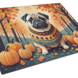 NEW Fawn Pug Fall Glass Cutting Board Decorative Tempered Glass Kitchen Cutting and Serving Board Large Size Chopping Board