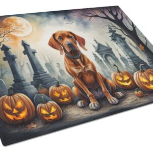 NEW Vizsla Spooky Halloween Glass Cutting Board Decorative Tempered Glass Kitchen Cutting and Serving Board Large Size Chopping Board
