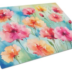 NEW Carnations in Watercolor Glass Cutting Board Decorative Tempered Glass Kitchen Cutting and Serving Board Large Size Chopping Board