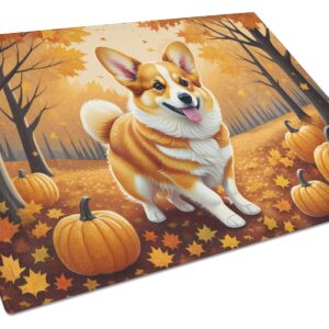 NEW Corgi Fall Glass Cutting Board Decorative Tempered Glass Kitchen Cutting and Serving Board Large Size Chopping Board