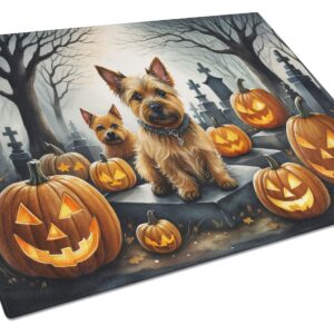 NEW Norwich Terrier Spooky Halloween Glass Cutting Board Decorative Tempered Glass Kitchen Cutting and Serving Board Large Size Chopping Board