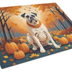 NEW White Boxer Fall Glass Cutting Board Decorative Tempered Glass Kitchen Cutting and Serving Board Large Size Chopping Board