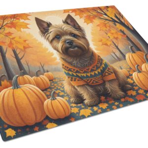 NEW Cairn Terrier Fall Glass Cutting Board Decorative Tempered Glass Kitchen Cutting and Serving Board Large Size Chopping Board