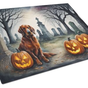 NEW Irish Setter Spooky Halloween Glass Cutting Board Decorative Tempered Glass Kitchen Cutting and Serving Board Large Size Chopping Board
