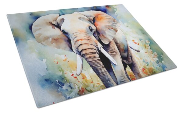 NEW Elephant Glass Cutting Board Decorative Tempered Glass Kitchen Cutting and Serving Board Large Size Chopping Board