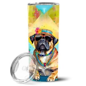 Cane Corso Hippie Dawg Stainless Steel Skinny Tumbler Vacuum Double Walled Reusable Insulated Tumbler Travel Cup for Coffee Cocktails Gift with Lid