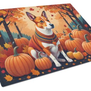NEW Red Basenji Fall Glass Cutting Board Decorative Tempered Glass Kitchen Cutting and Serving Board Large Size Chopping Board