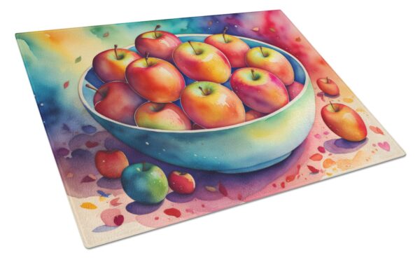 NEW Colorful Apples Glass Cutting Board Decorative Tempered Glass Kitchen Cutting and Serving Board Large Size Chopping Board