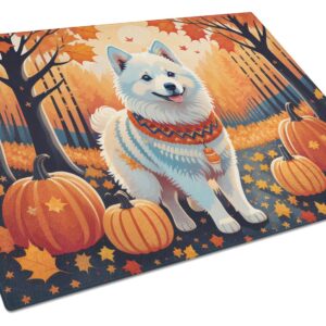 NEW American Eskimo Fall Glass Cutting Board Decorative Tempered Glass Kitchen Cutting and Serving Board Large Size Chopping Board