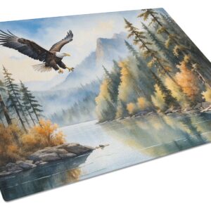Eagle in Flight Glass Cutting Board Decorative Tempered Glass Kitchen Cutting and Serving Board Large Size Chopping Board