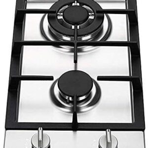 Ramblewood GC2-37N (Natural Gas) high efficiency 2 burner gas cooktop, ETL Safety Certified