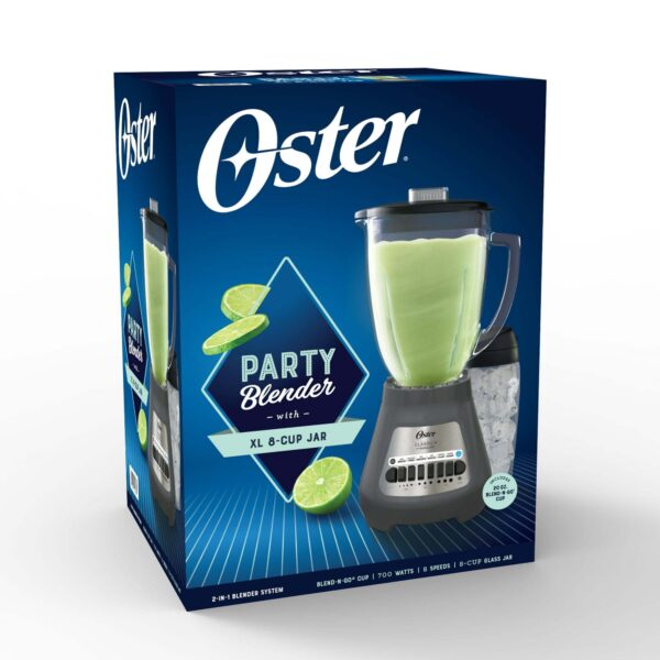 Oster Party Blender with XL 8-Cup Capacity Jar and Blend-N-Go Cup - Image 3