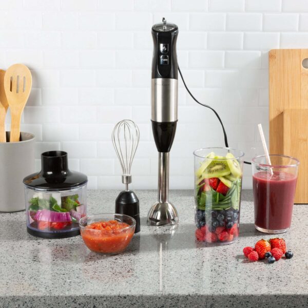 Classic Cuisine Immersion Blender 4-In-1 6 Speed Hand Mixer - Image 3