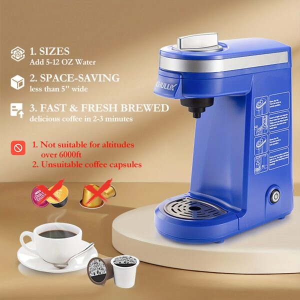 CHULUX Coffee Maker Machine,Single Cup Pod Coffee Brewer with Quick Brew Technology - Image 8