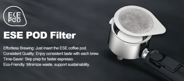1350W Semi-Automatic Espresso Machine 20Bar (ULKA) High Pressure Pump Extraction 1 / 2 Cappuccino or Latte ESE POD Capsule Filter Steam Bar 1.5L - Image 12