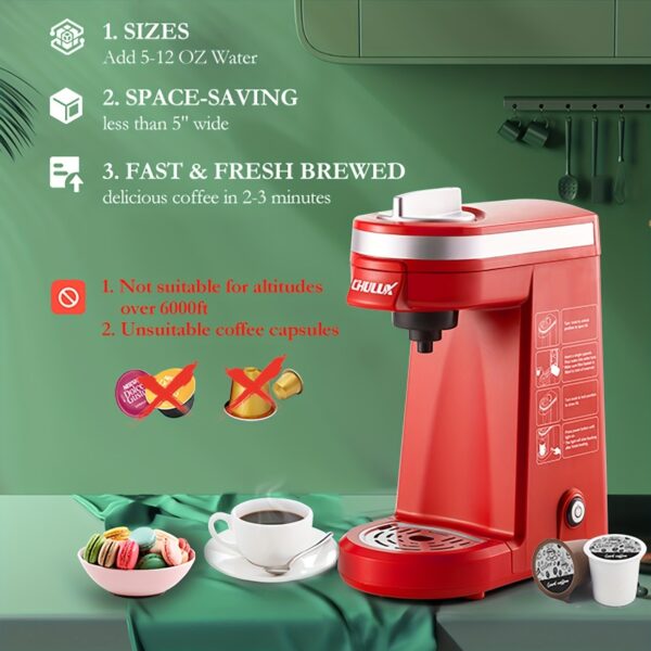 CHULUX Single Cup Coffee Maker Travel Coffee Brewer - Image 5