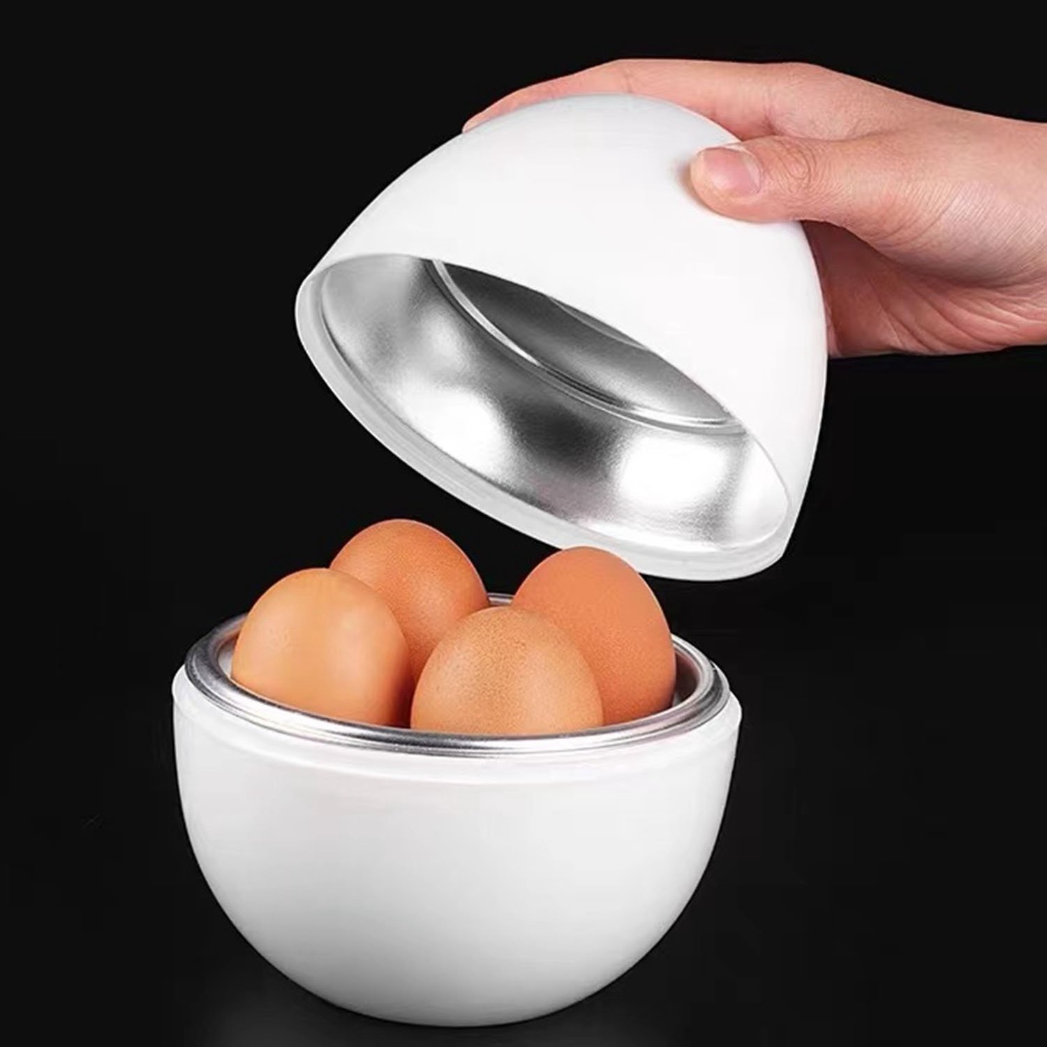 Microwave Egg Boiler Soft Medium Hard Egg Steamer Ball Shape Cooker - Image 12