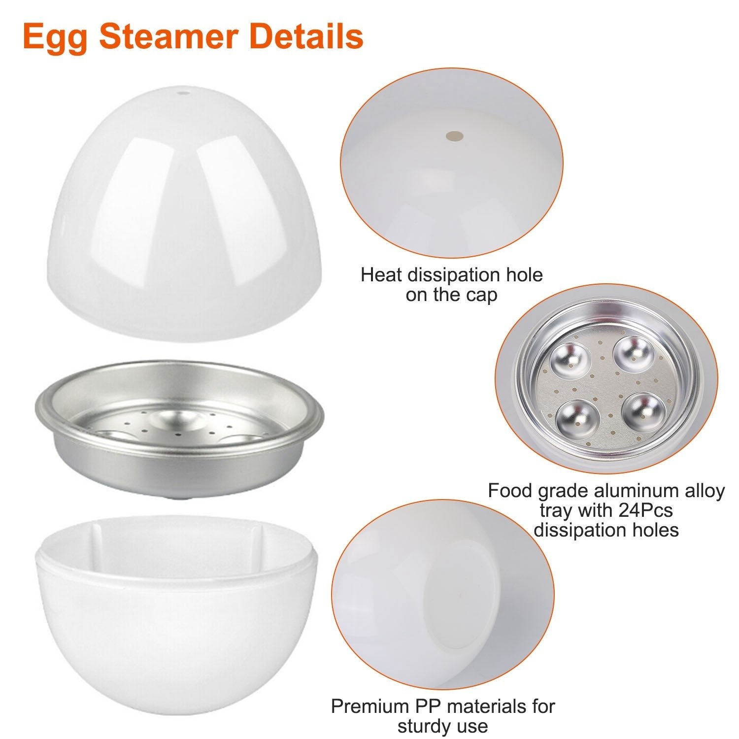 Microwave Egg Boiler Soft Medium Hard Egg Steamer Ball Shape Cooker - Image 5