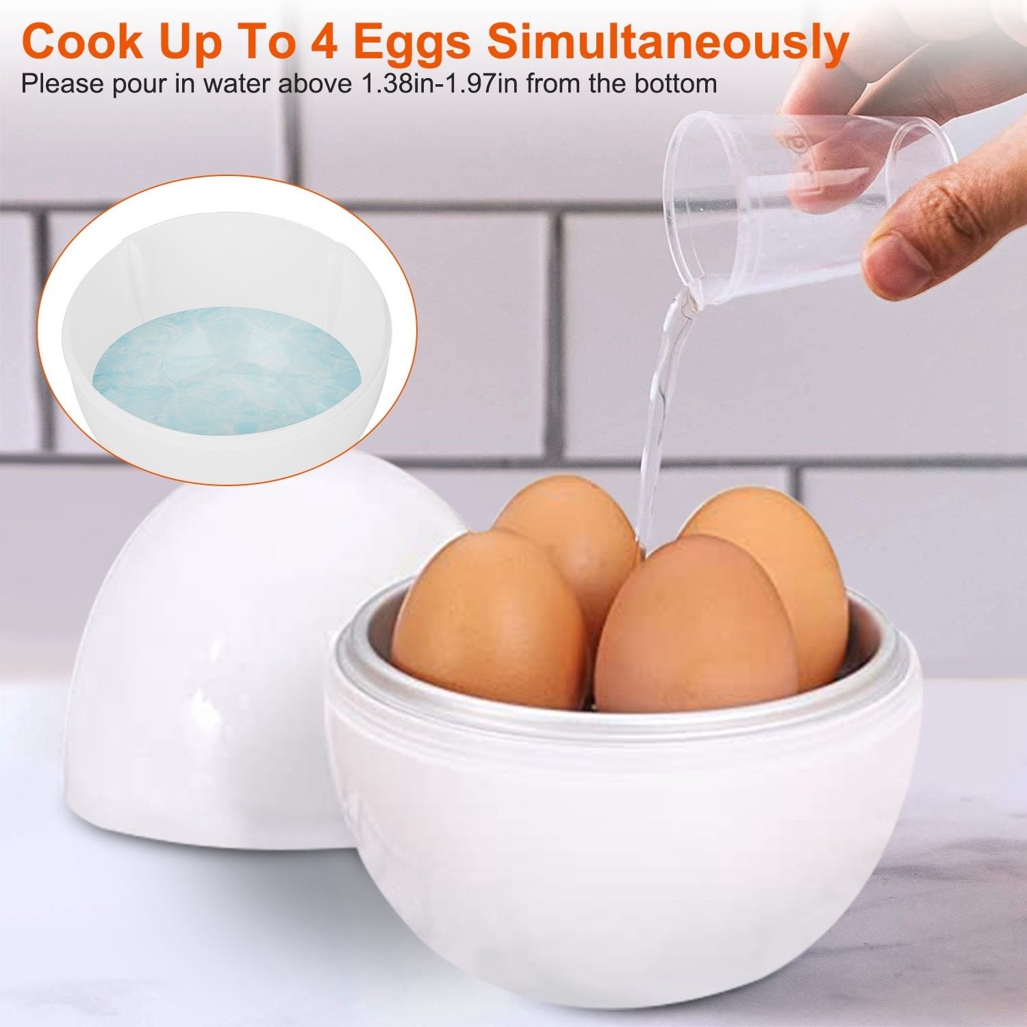 Microwave Egg Boiler Soft Medium Hard Egg Steamer Ball Shape Cooker - Image 3
