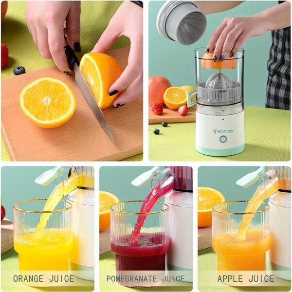 Multifunctional Juicer Household Fully Automatic Juicing Separation Small Portable Fresh Orange Juice Cup USB Charging - Image 4