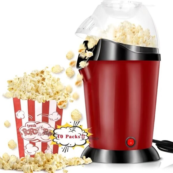 Portable Popcorn Maker Hot Air Popper Electric Popcorn Making Machine For Home PM-1800 - Image 5