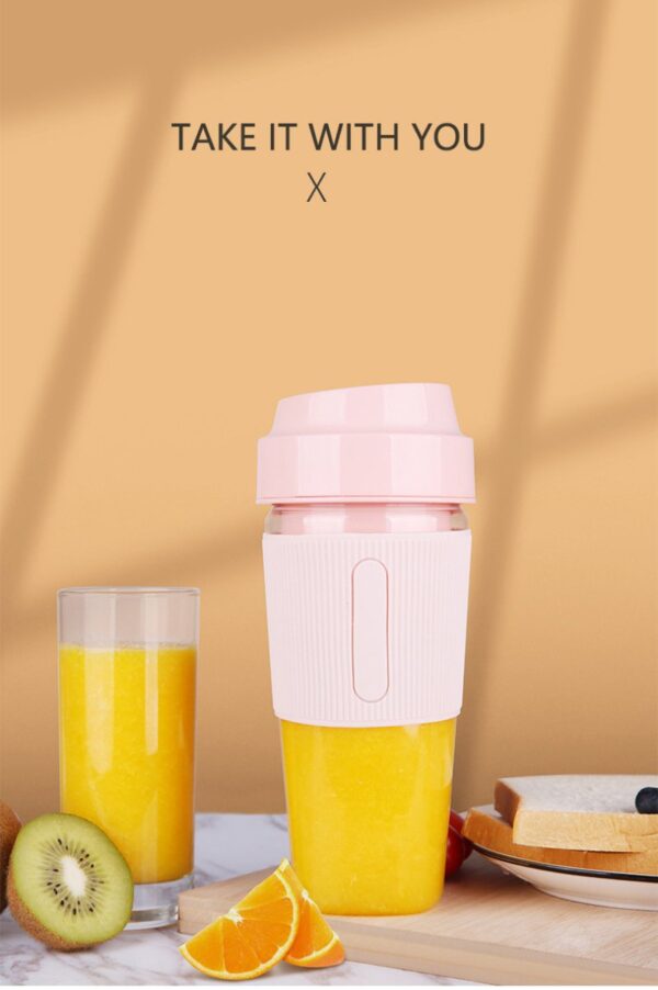 1PC Portable Blender; One-handed Drinking Mini Blender For Shakes And Smoothies With Rechargeable USB - Image 9