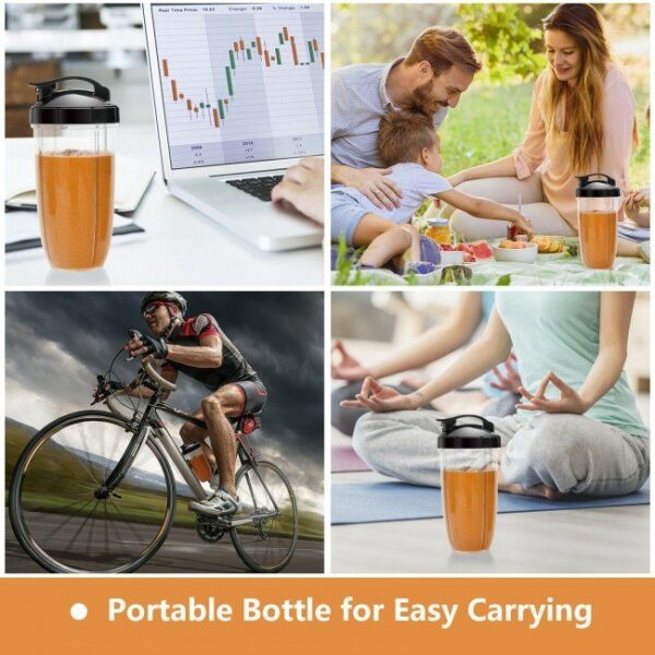 1000W Portable Blender with 6-Blade Design - Image 3