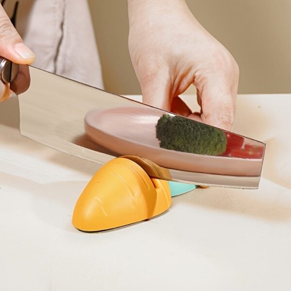 1pc Multifunctional Sharpening Stone; Quick Sharpener; Cute Carrot Mini Sharpener; Kitchen Gadgets - Image 7