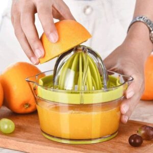 Manual Lemon Squeezer with Built-in Measuring Cup