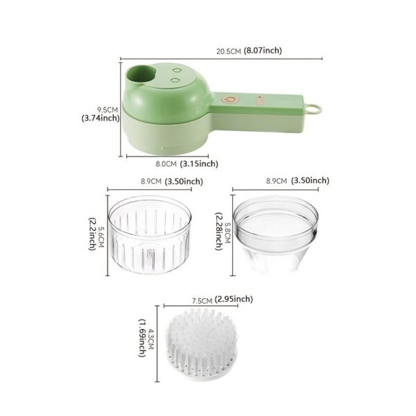 Handheld Wireless Electric Mini Chopper Vegetable Cutter For Meat Pepper Chili Onion Celery - Image 3