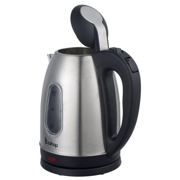 US Standard ZOKOP HD-1802S 120V 1200W 1.5L Stainless Steel Electric Kettle with Water Window - Image 3