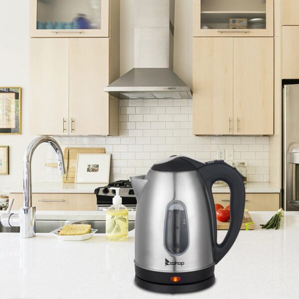 US Standard ZOKOP HD-1802S 120V 1200W 1.5L Stainless Steel Electric Kettle with Water Window - Image 16