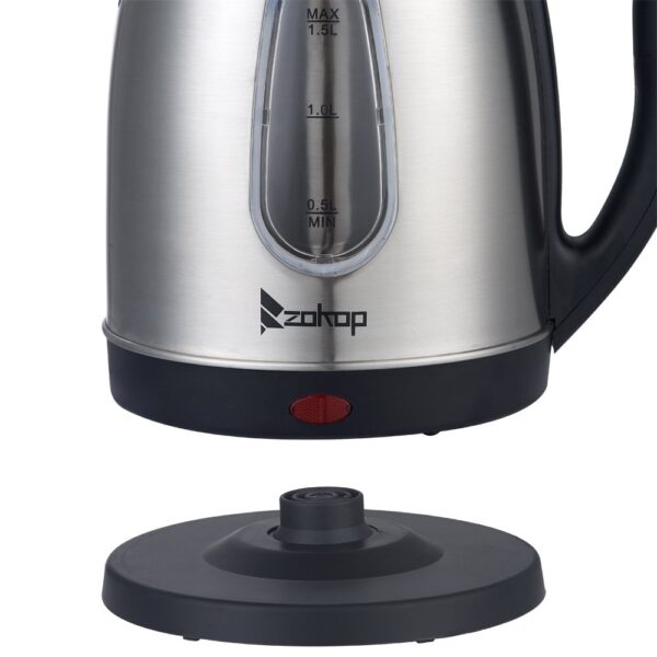 US Standard ZOKOP HD-1802S 120V 1200W 1.5L Stainless Steel Electric Kettle with Water Window - Image 12